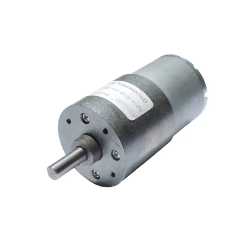 JGA37-3530 Center Outlet Motor Gear Motor Low Speed Motor DIY Small Motor 12V 23RPM 666RPM 24V 14RPM 400RPM