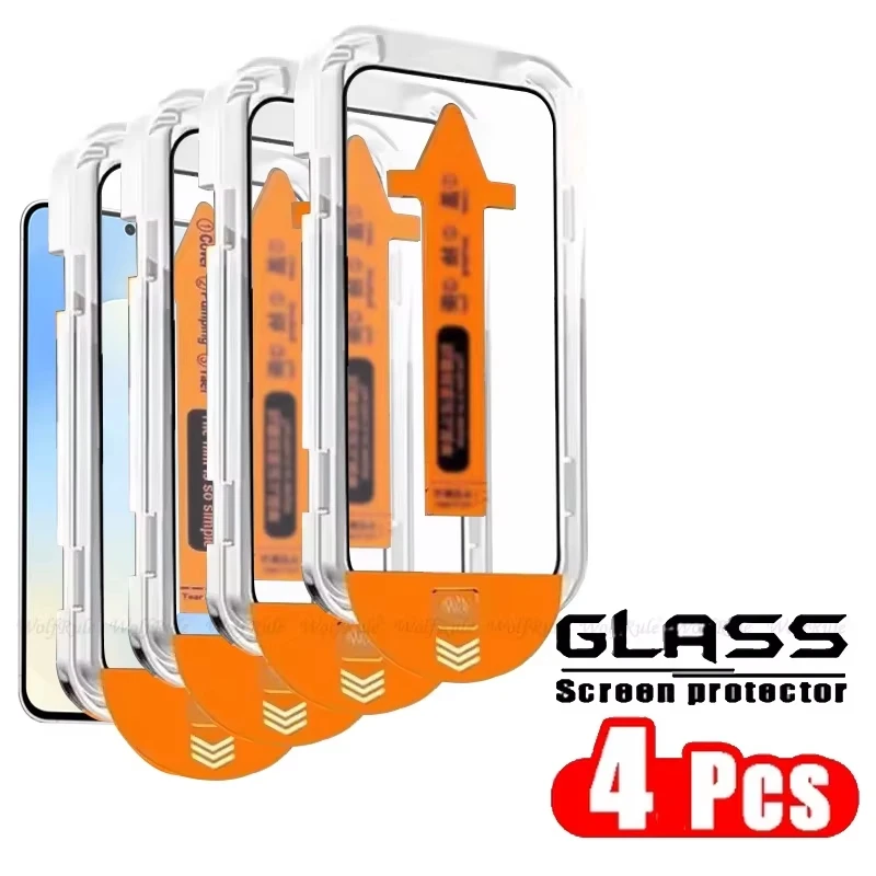 

1-4PCS HD Dust Free Tempered Glass For Xiaomi Poco F7 Pro X7 Pro X6 X5 F5 X4 M3 M4 M6 X3 NFC Screen Protector Easy Installation