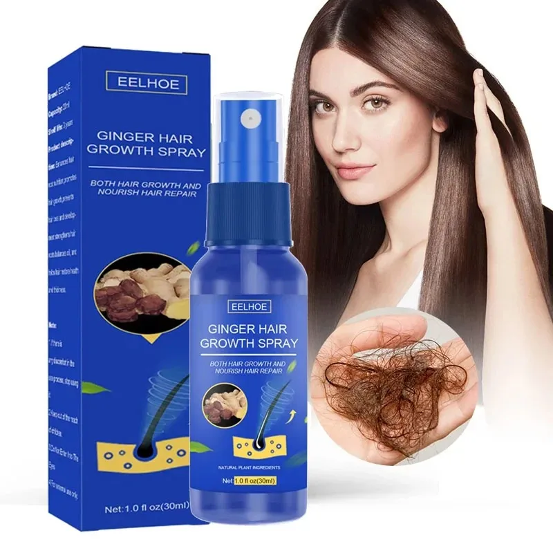 

Hair Growth Spray Ginger Extract Prevent Baldness Promote Fast Thicker Longer Moisturize Scalp Anti Hair Loss Treatment Oil