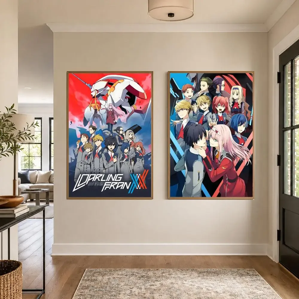 Anime DARLING in the FRANX Poster Graphic Wall Art Poster HD Waterproof PP Paper Print for Bedroom Living Room Office Decor Gift