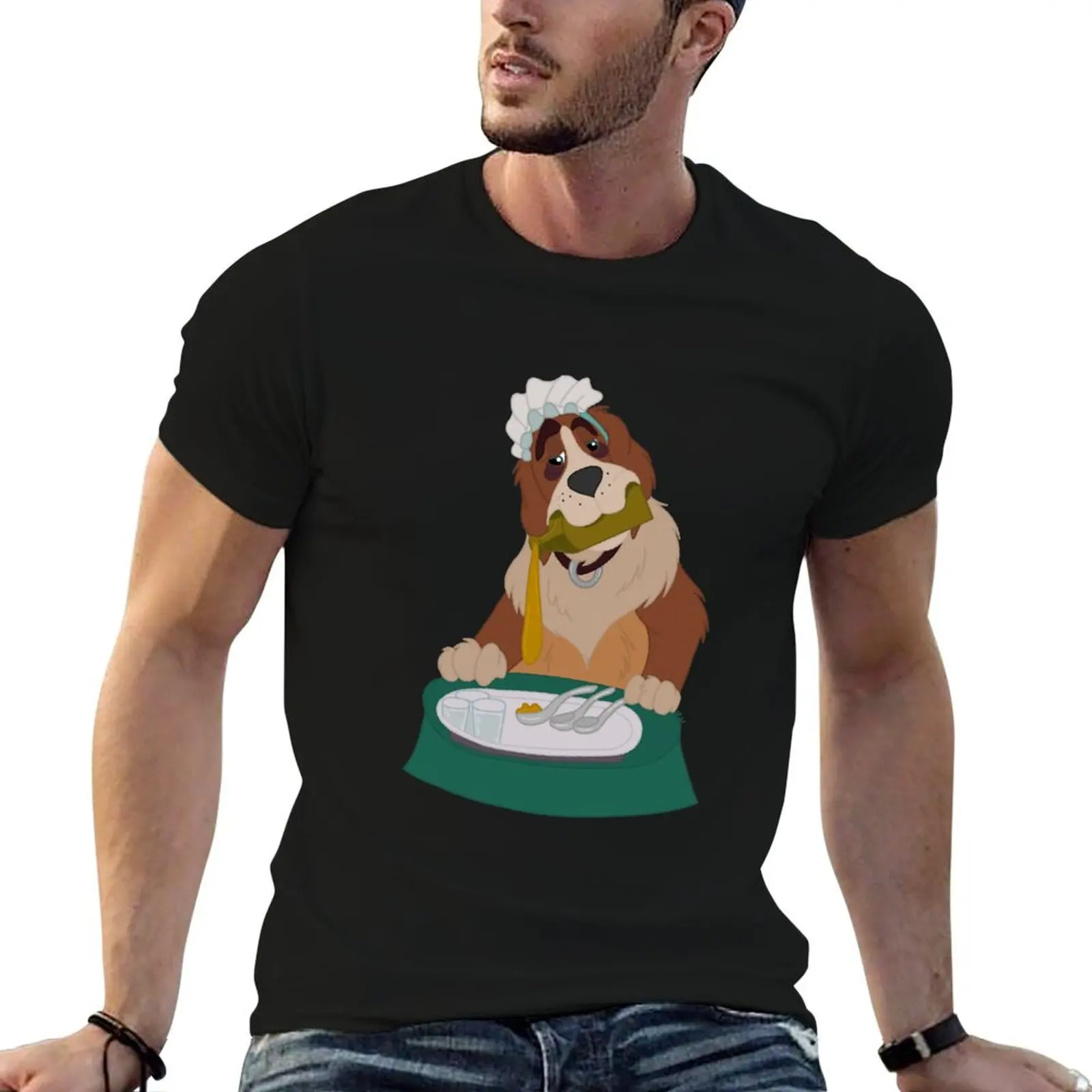 Nana Pouring Drinks Teal Background T-Shirt Holiday Simple Tee Shirt