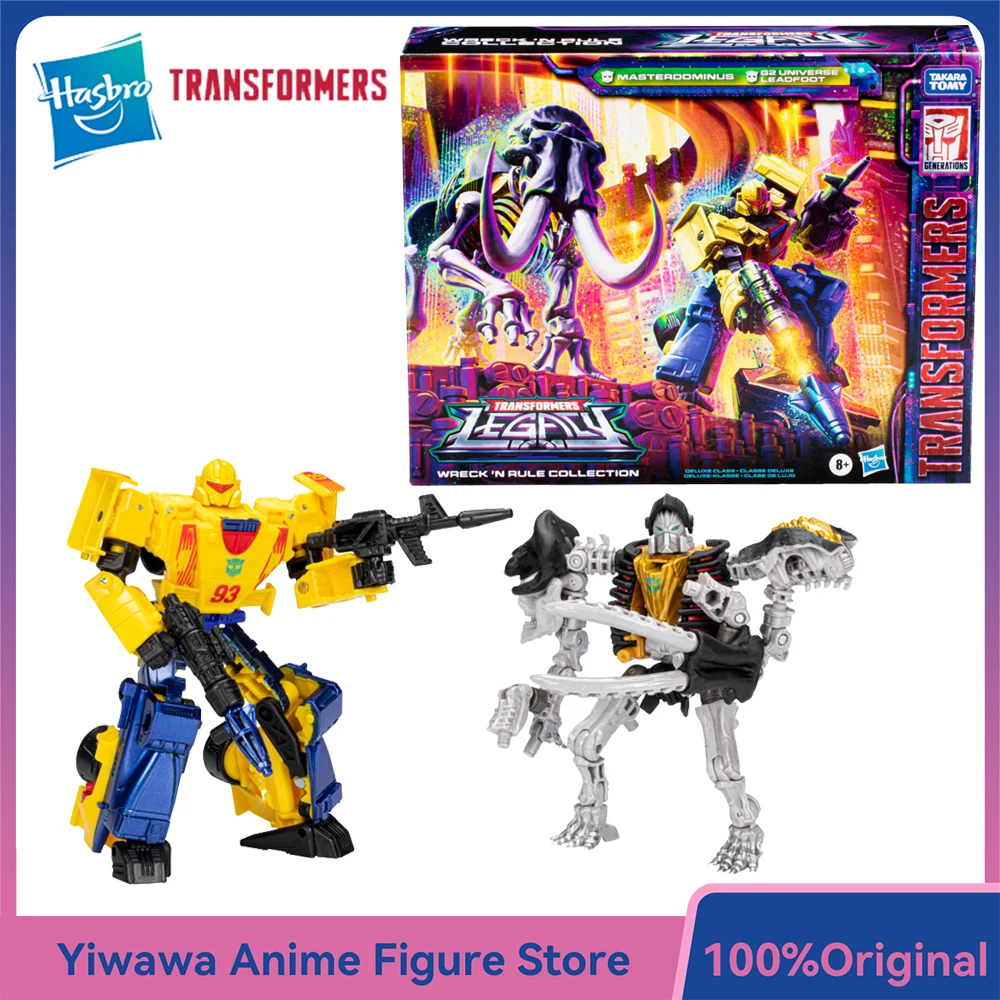 

[В наличии] Hasbro Transformers Legacy Wreck N Rule Collection Leadfoot and Masterdominus (Вселенная G2) 5,5-дюймовая фигурка, модель игрушки