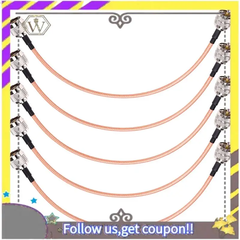 

AU33-PL259/UHF Female To N Male Adapter RG142 Low Loss Coaxial Cable For 4G LTE/Wifi Antenna,Wireless Router,Ham Radio