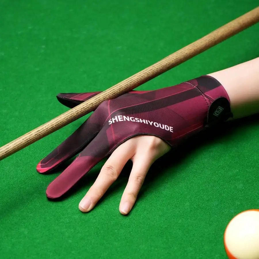 

Unisex Three Fingers Snooker Pool Glove High Elastic Lightweight Anti Slip Left Hand Sports Billiard Glove