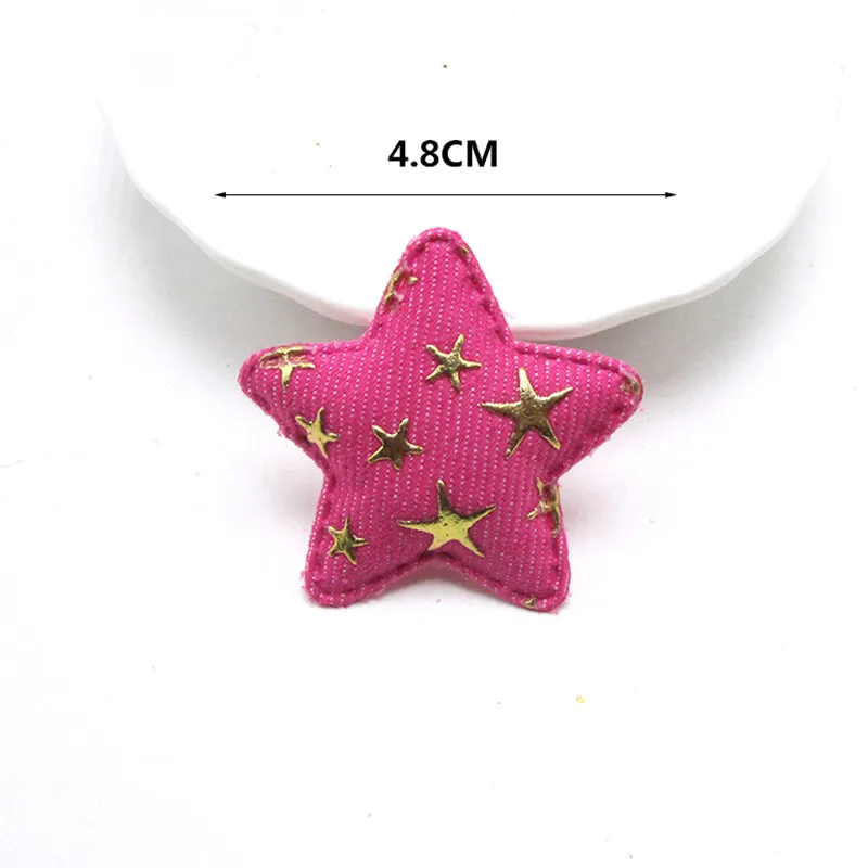 32Pcs Denim di bollo in oro Star Cuore Del Mouse testa Forma di Corona Appliques per i bambini artigianato s \'Cappello di Capelli Decor Ornament
