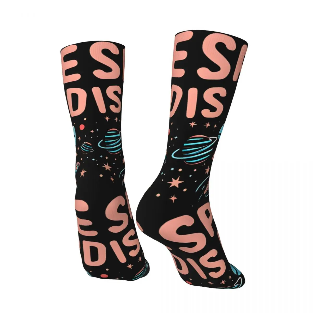 Splendid Men's Socks Retro Harajuku Space Force Netflix Street Style Novelty Seamless Crew Sock