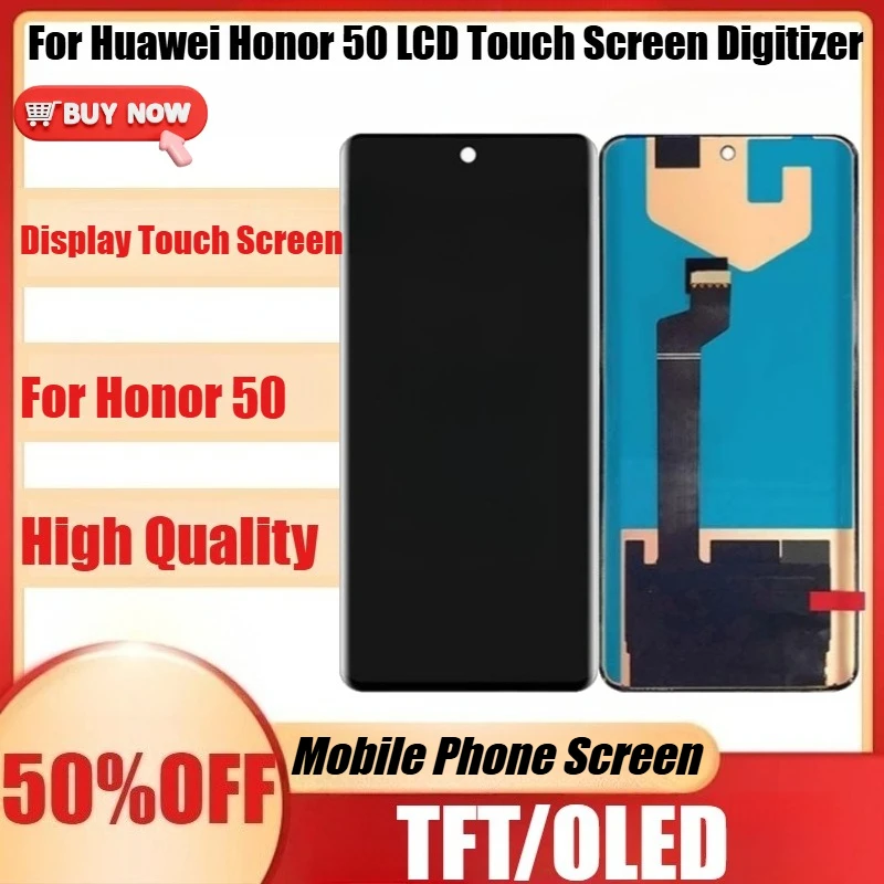 New TFT/OLED Display for Huawei Honor 50 LCD Touch Screen Digitizer For Honor 50 LCD Display Replacement Parts