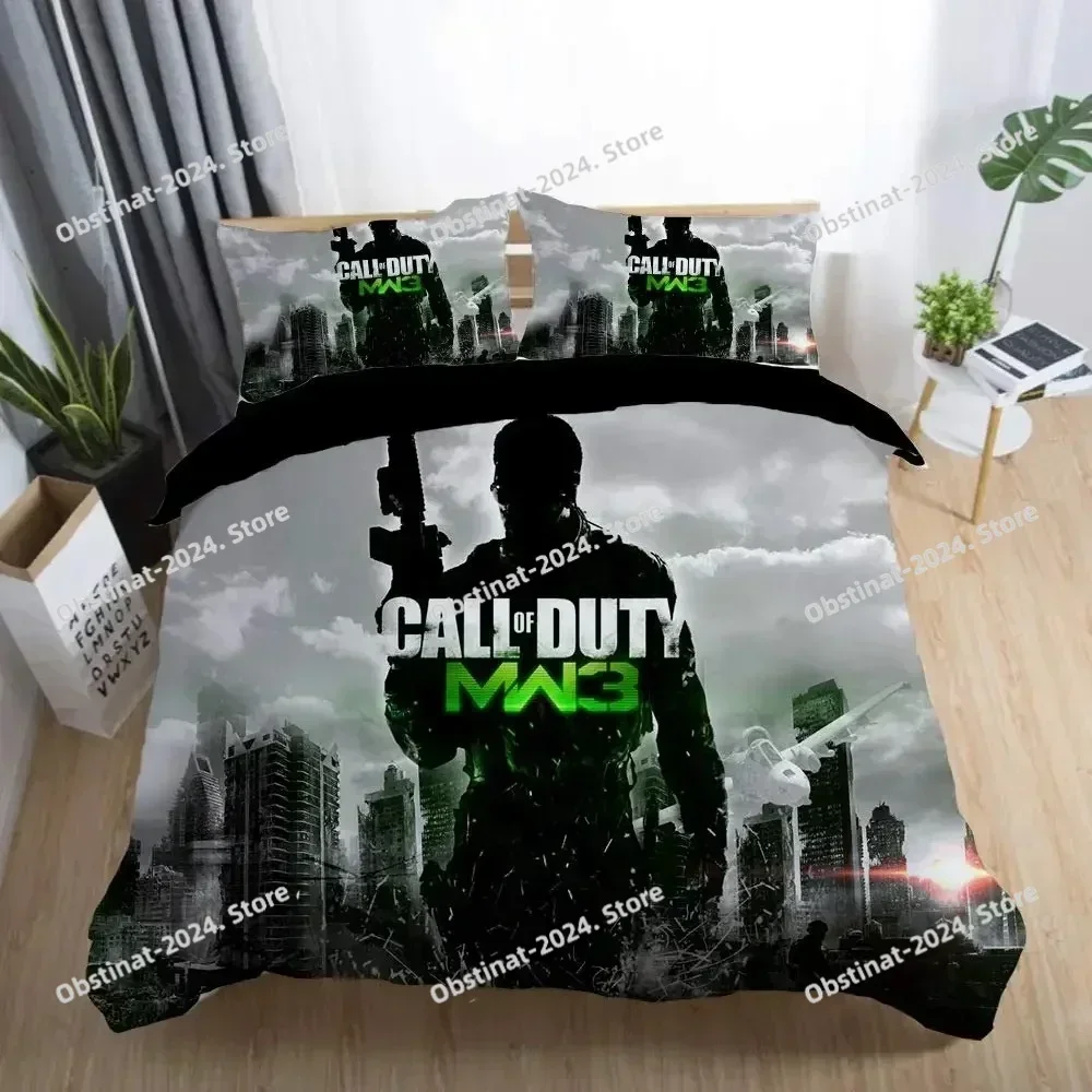 Game Call Of Duty Modern Warfare Bedding Set Printed single Comforter Quilt Bed Cover Pillow Case 3 Pieces Sets Kids Adult Size