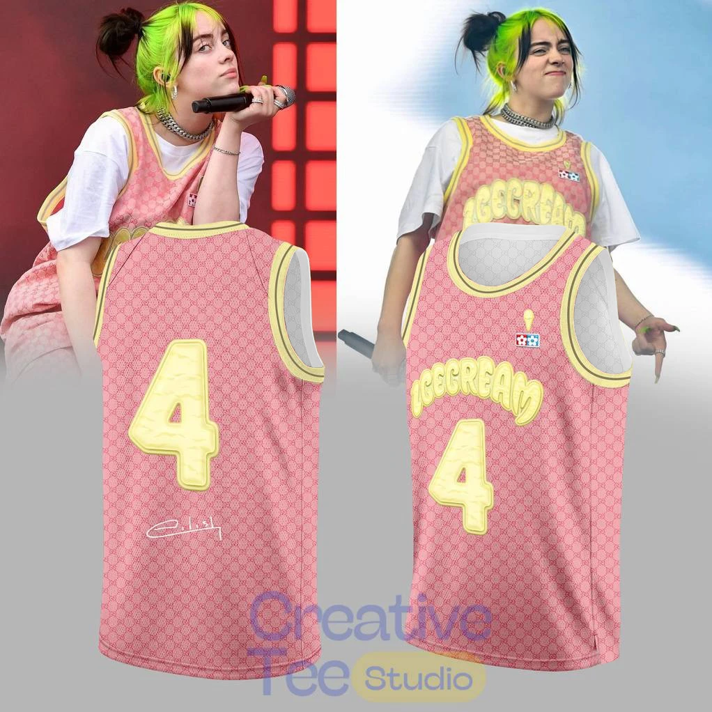 Hip Hop Y2K Streetwear Eilish Hit Me Hard and Soft Tour 2026 America Vintage Basketball Jersey Fans Vest Summer Family Matching
