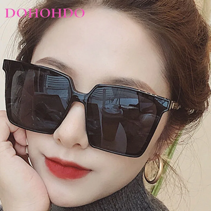 

Fashion Oversized Square Frame Women Sunglasses Trendy Designer Brand Summer Men Sun Glasses Driving Travel Shade Eyewear UV400