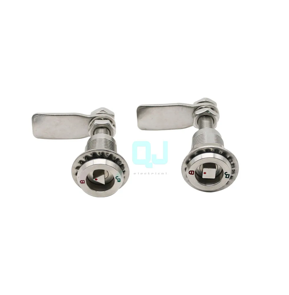 Non-standard custom stainless steel MS816 square lock cylinder with logo pull lock distribution box lock 304 stainless steel loc