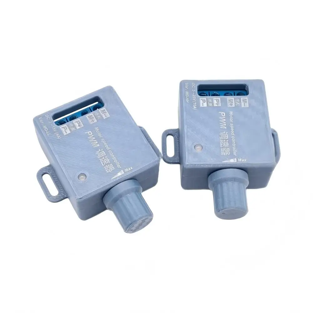 PWM DC Brushed Motor Speed Controller 3-15V 4A/5-35V 10A Knob With Switch 1-100% Duty Cycle 20KHz Reverse Connection Protection