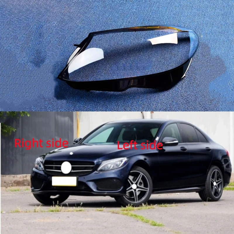 For Mercedes Benz C-Class W205 2015 2016 2017 2018 Car Headlight Shell Headlamp Cover Replace Lamp Shade Headlamp Lens Glass