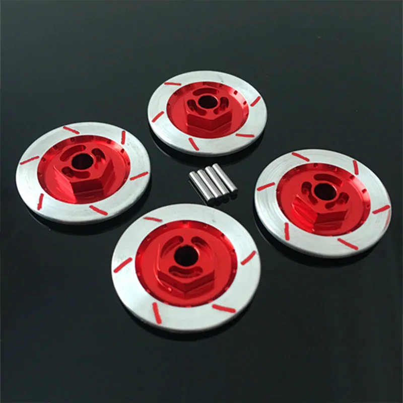 X12A-4PCS Адаптеры для тормозных дисков из алюминиевого сплава, металлические шестигранные адаптеры 12 мм для радиоуправляемых моделей 1/10, HSP Fly Fish Buggy Truck 94123 94122 D4
