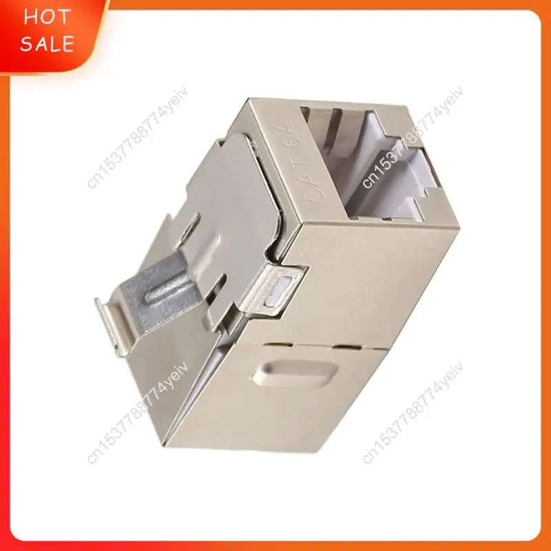 10PCS Pass Through Gigabit Ethernet Cat6a RJ45 T568B Jacks Toolless Network Modules Shielded LAN Connector Socket A62X