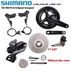 Shimano Di2 Dura Ace R9270 2x12 Speed Hydraulic Disc Brake Set R9200 Crankset FD RD-R9250 Battery DN300 For Road Bike Groupset