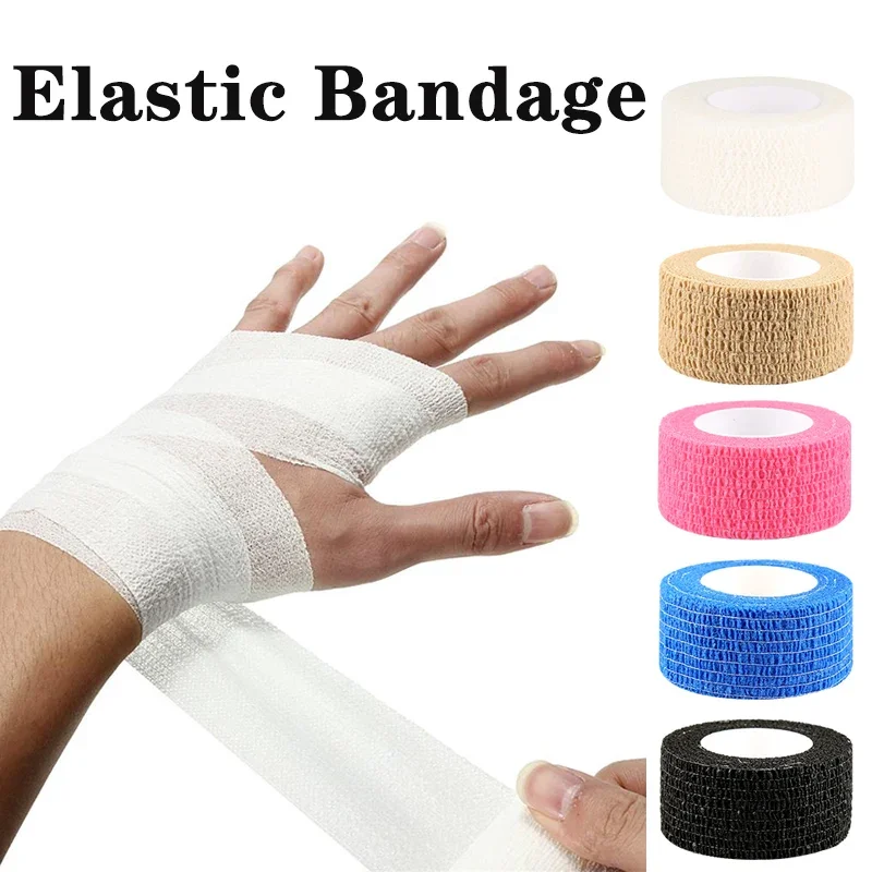 Self-Adhesive Elastic Bandage Breathable Gauze Wrap Tape for Wound Treatment & Support