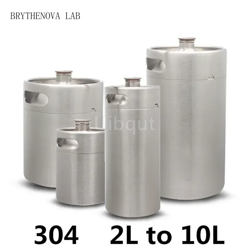 304 Stainless Steel Mini Keg Beer Growler Portable Beer Home Bottle Making Wine Bar Accessories Tool Brewing Cornelius