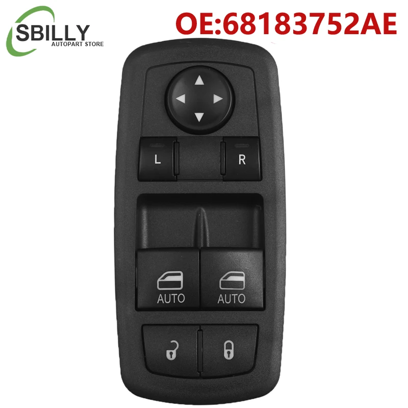 Coche 68183752 Botón de ventana electrónico de potencia AE, botón regulador de interruptor para Dodge Challenger 2015 2016 2017 68183752 CA 68183752 AD AD.