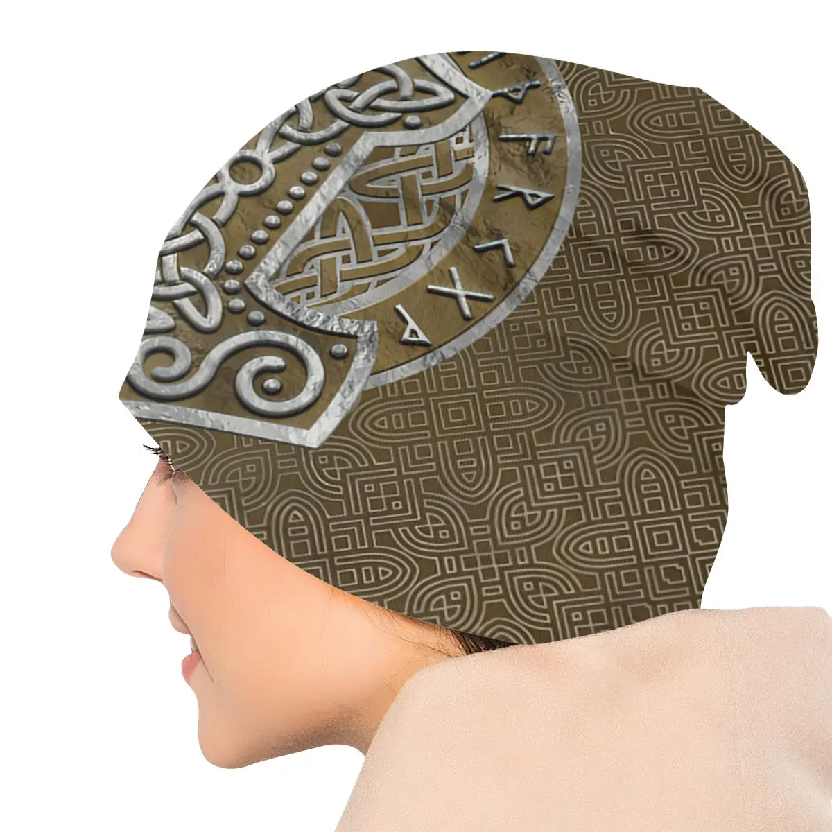 Vikings Ragnar Lothbrok Skullies Beanies Caps Mjolnir The Hammer Knit Hat Winter Warm Bonnet Hats Men Women\'s Street Ski Cap