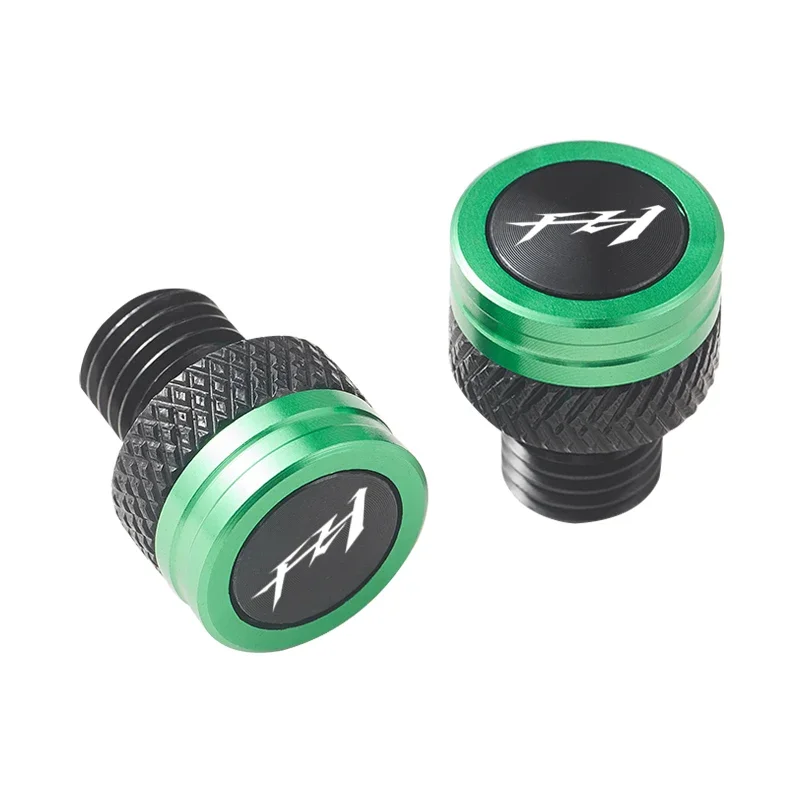 Tornillos de aluminio M10 x 1,25 para motocicleta, pernos, tapones para agujeros de espejo, tapa para YAMAHA FZ1 FZ1N FZ1S FZ 1N 1 FZ-1N FZ-1S Fazer, accesorios