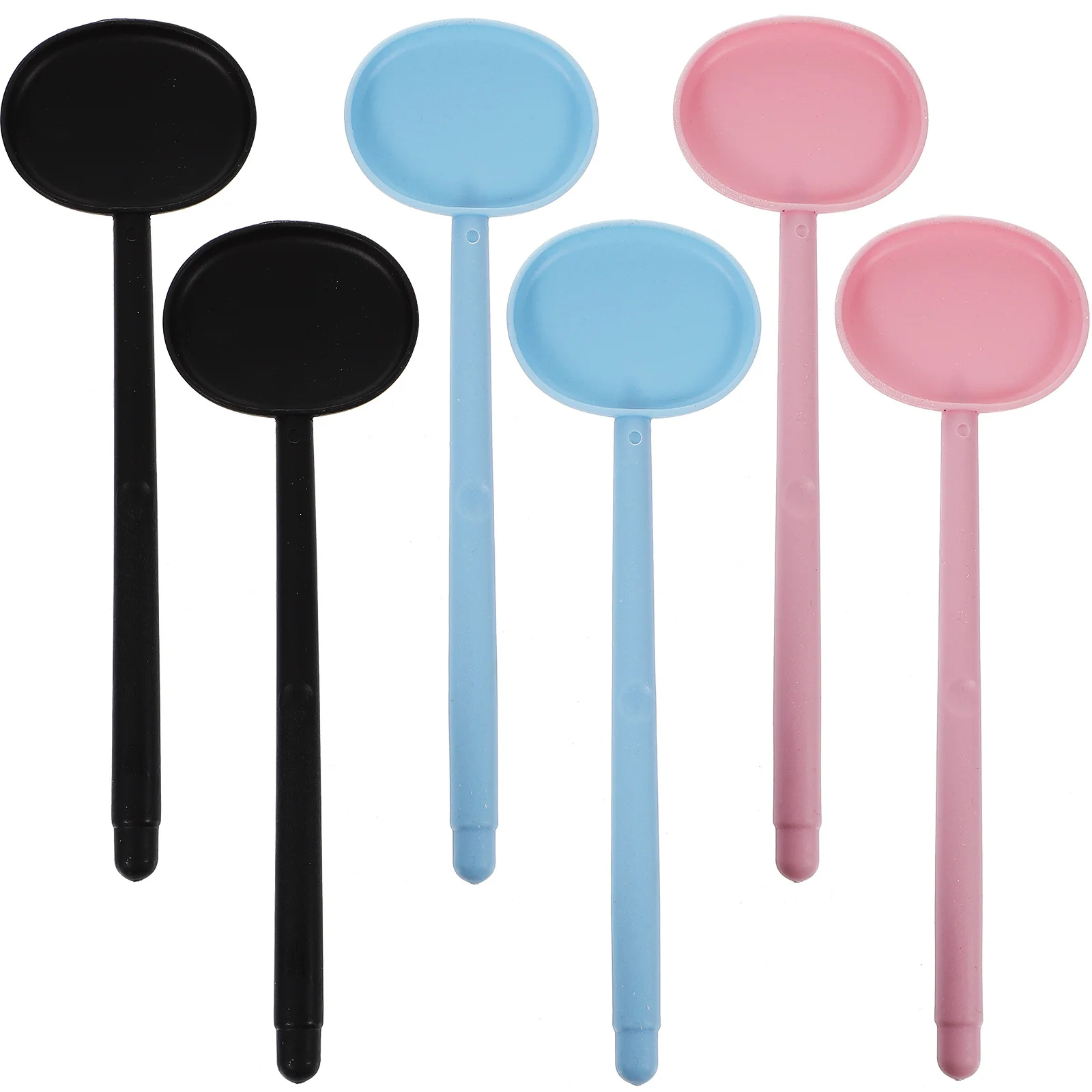 6 قطعة مقبض العين مع مقبض لاختبار الرؤية يده البلاستيك أداة قياس البصر طب العيون غطاء العين نمط عشوائي #1