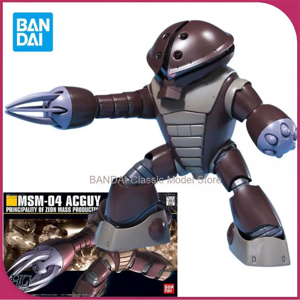 Bandai Gundam modelo Kit MSM-04 Acguy figura de acción Anime Gundam juguetes coleccionables para niños regalos de cumpleaños
