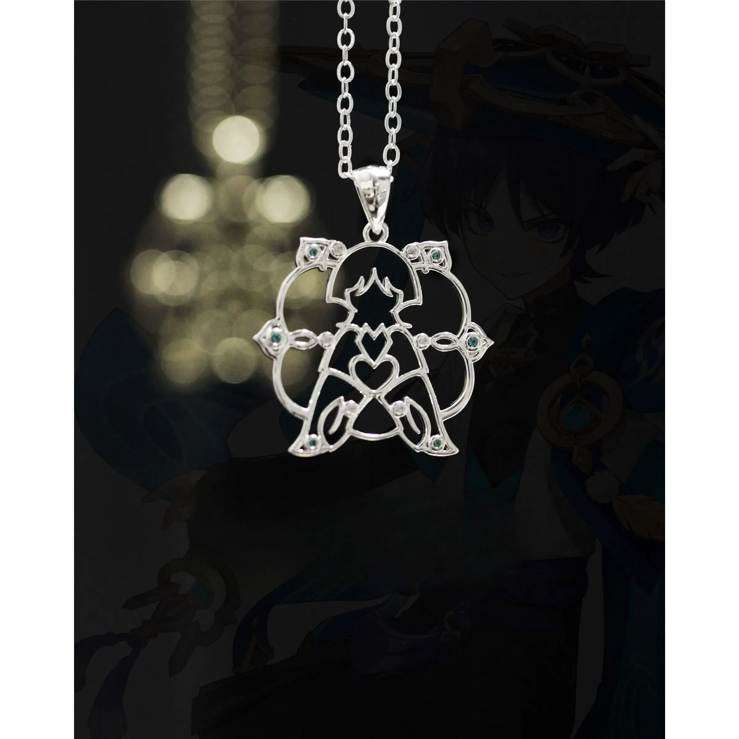 Anime Genshin Impact  Balladeer Cosplay Necklace Exquisite Delicacy Individuality  High Appearance Level   Ambitus