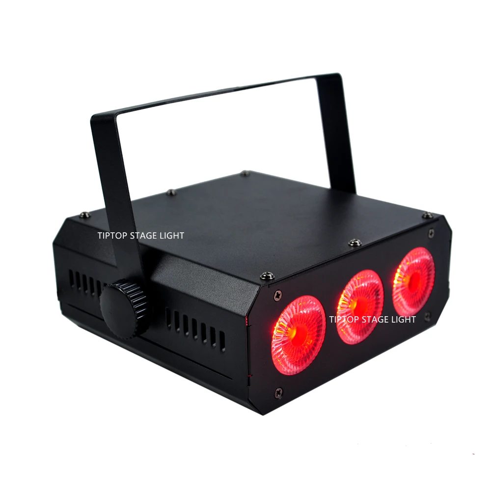 Freeshipping 4 Unit Led Mini Par Infrared DMX512 Par Up Light Freedom Par 3x18W Battery Powered Remote Wedding Background Light