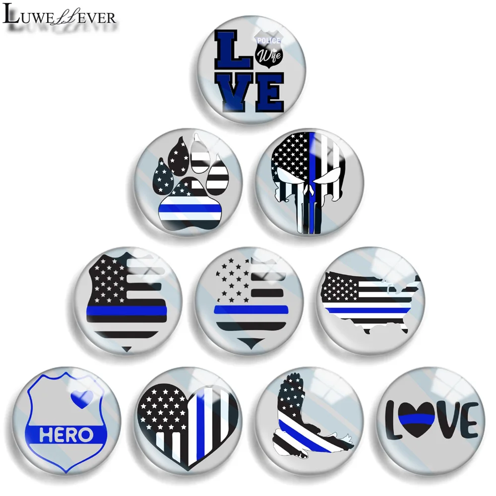 12mm 14mm 20mm 25mm 30mm 40mm 865 USA Mix Round Glass Cabochon Jewelry Finding 18mm Snap Button Charm Bracelet view 2