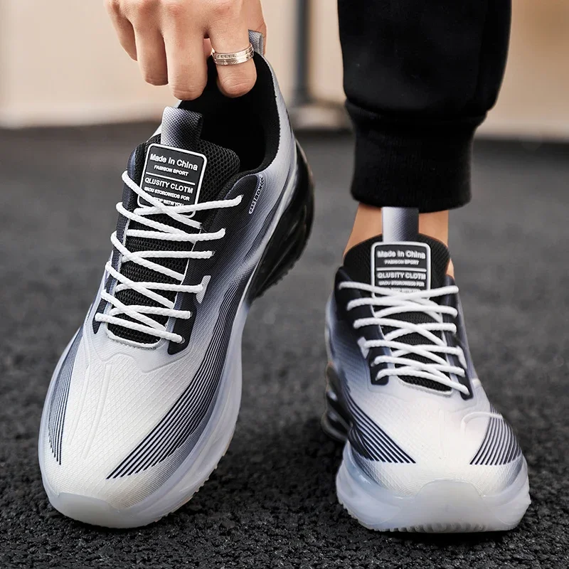 

2024 New Mesh Breathable Sports and Leisure Shoes, Air Cushion Shock-absorbing Running Sneakers39-47