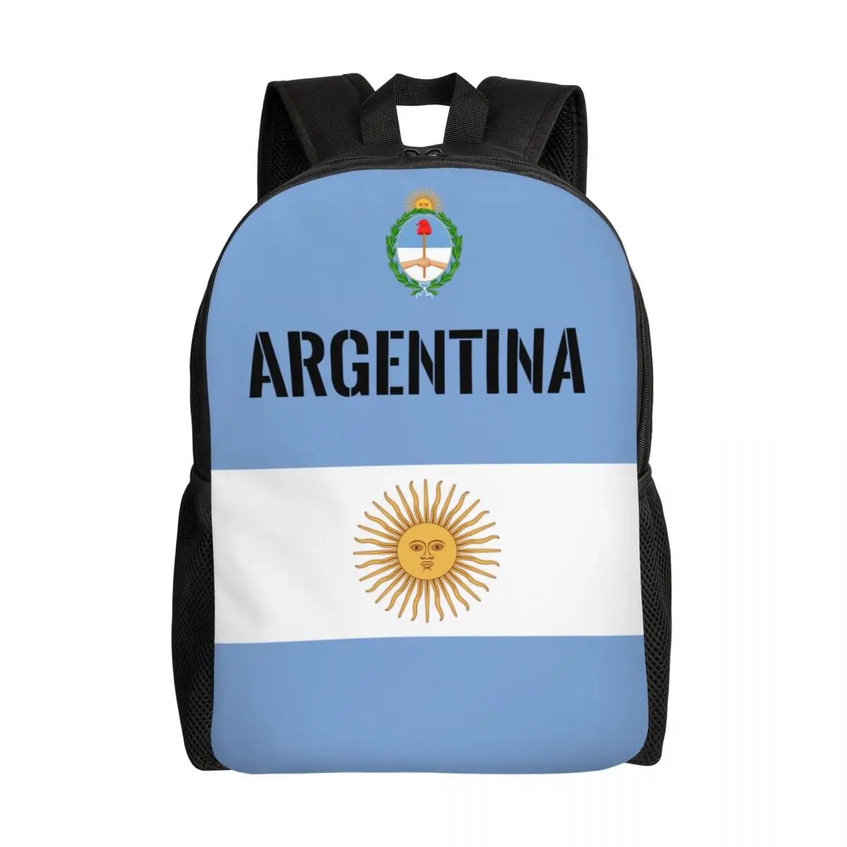 2023 Argentina Country Flag Backpack Middle School Student Schoolbag Casual Back Pack Travel Bag Unisex Backpack