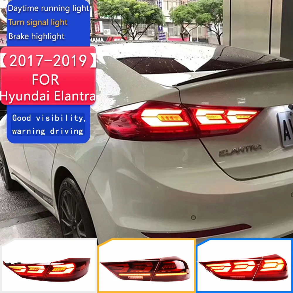 

Car Styling Tail Lamp for Hyundai Elantra LED Tail Light 2017-2019 Elantra DRL Dynamic Signal Brake Reverse Auto Accessories