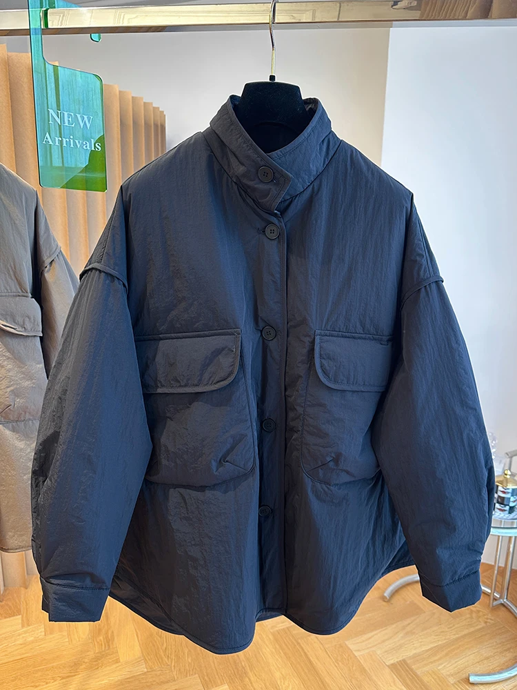 Ropa de trabajo ligera de algodón Jaet irt Sle, prendas de vestir exteriores para mujer, diseño de otoño e invierno, versión coreana, botones holgados