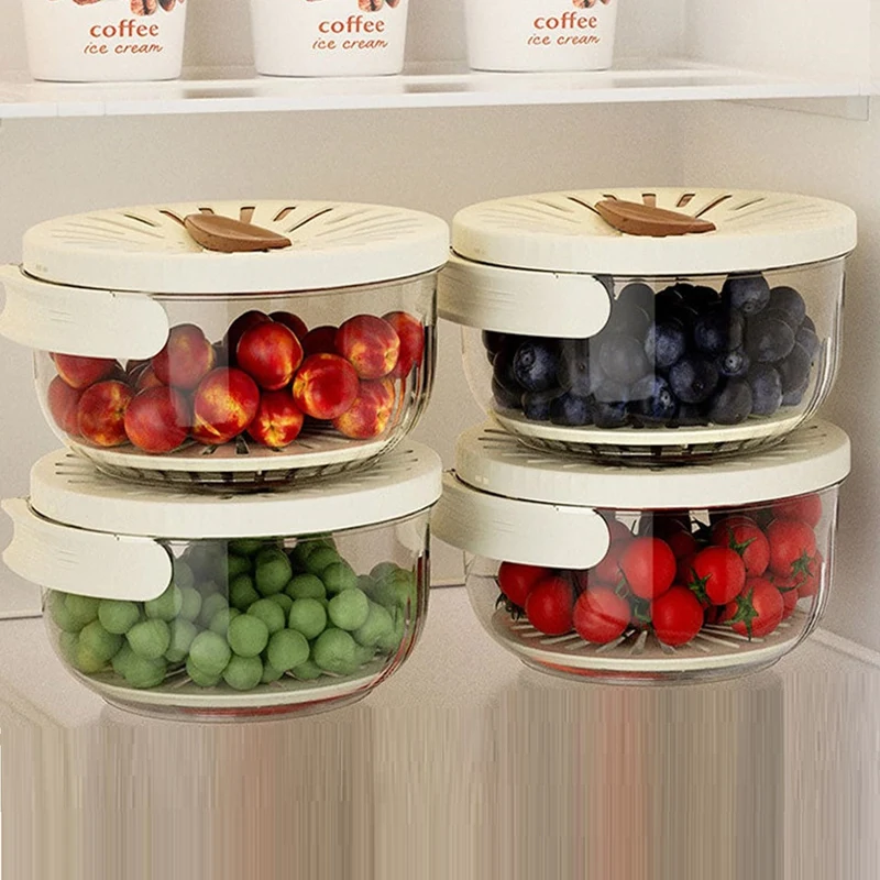 Mir de rangement multifonctionnel avec couvercle, panier de proximité, filtre à eau, poignée, 2 en 1