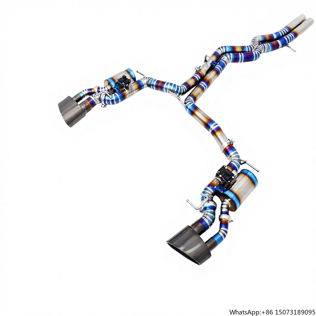 Catback Exhaust Pipes for RS6 C8 4.0T Titanium Exhaust Pipe Muffler Escape System Supports Customization