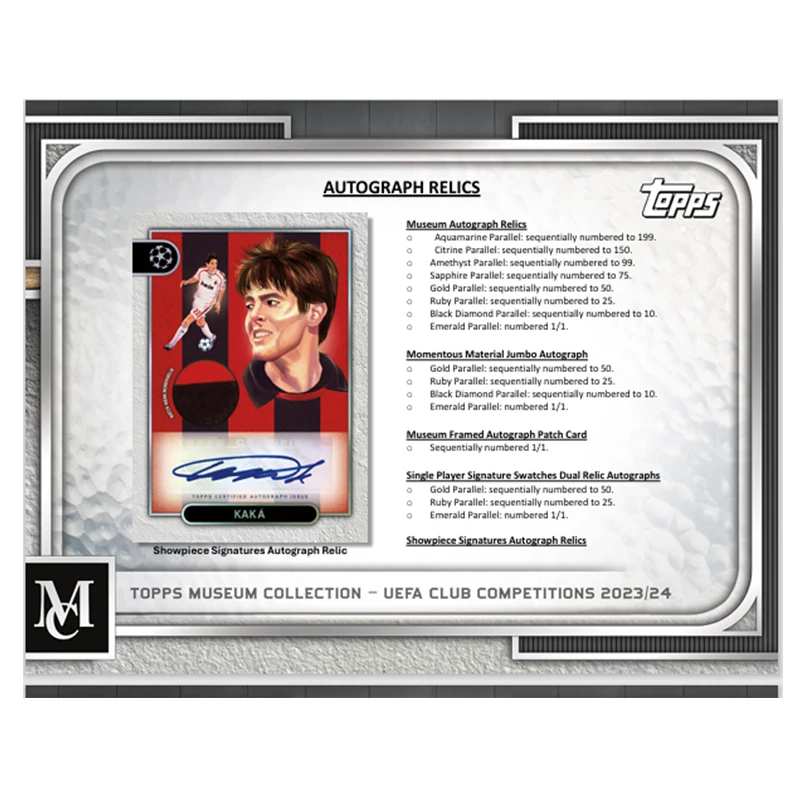 2023-24 مجموعة متحف Topps لكرة القدم UCL كريستال بريميوم لكرة القدم كريستال متحف الحرب الأوروبية ستار كارد صندوق بطاقة #3