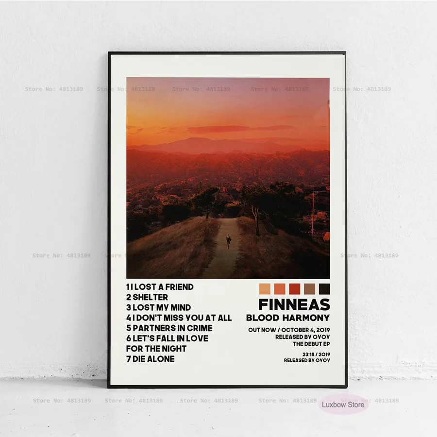 New Finneas Posters Optimist Tracklist Music Album Cover Poster Prints Canvas Painting Art Wall Pictures Living Room Home Decor