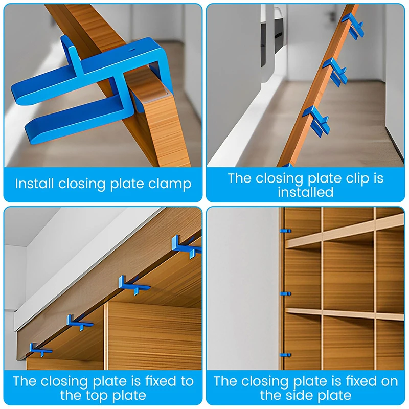 Wardrobe Closing Board Clip with Plastic Carpenter Closing Fixing Clip Woodworking Closing Fixed Clamp Wood Marking Fixed