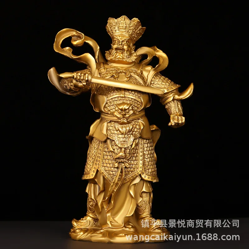 Copper ornaments, a set of pure copper Four Heavenly Diamonds statues for home, living room, and shop tabletop decorations