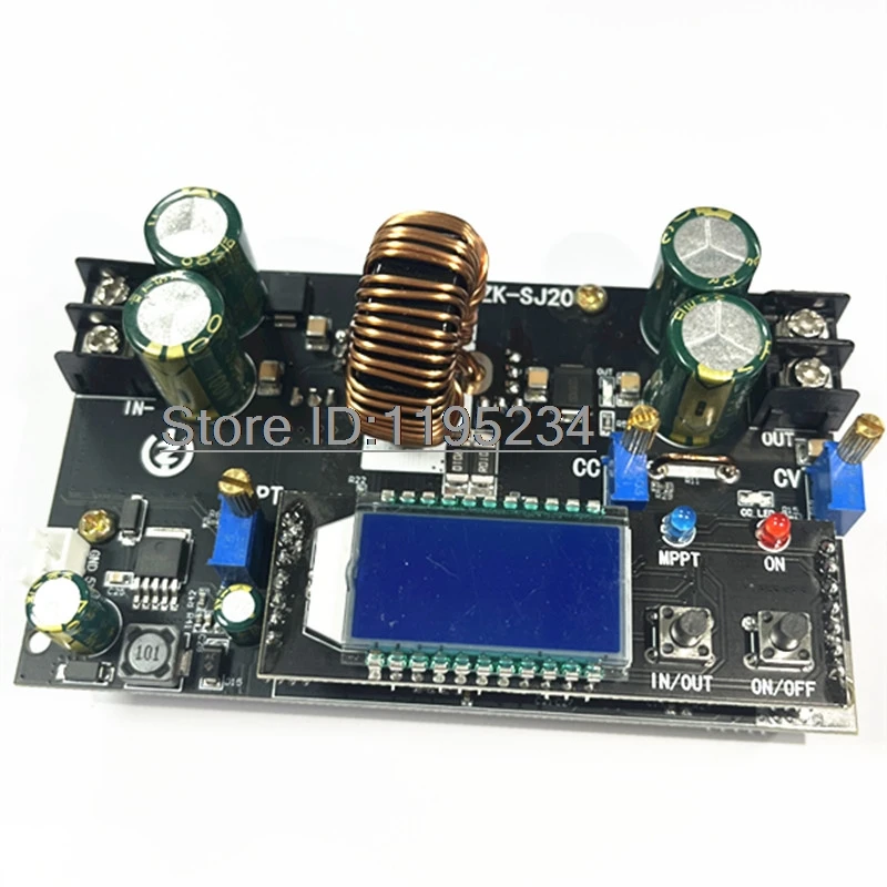 ZK-SJ20 300W High Power Lift-off Power Module Solar MPPT Input 7-80V Output 1.4-79V 20A Adjustable Voltage Regulator Module