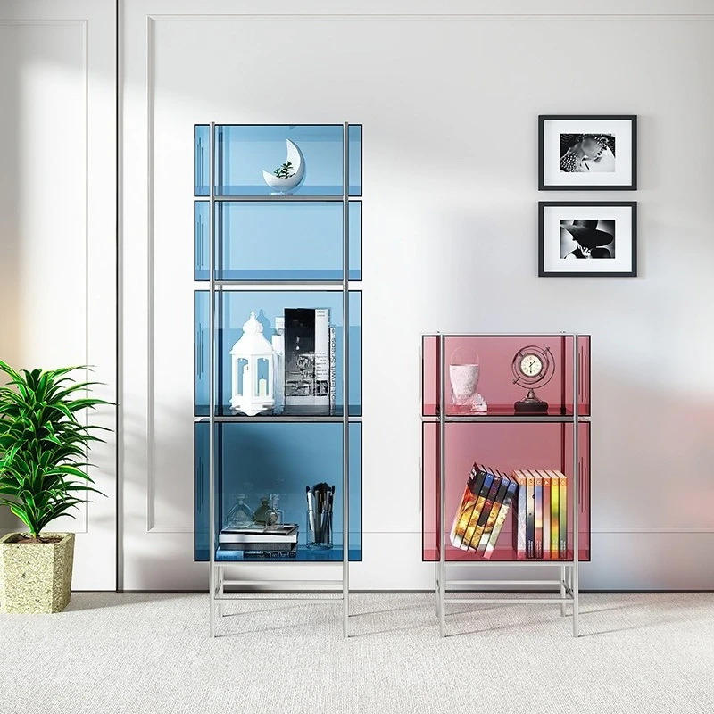 

Acrylic shelf against the wall Newspaper magazine rack Household display rack