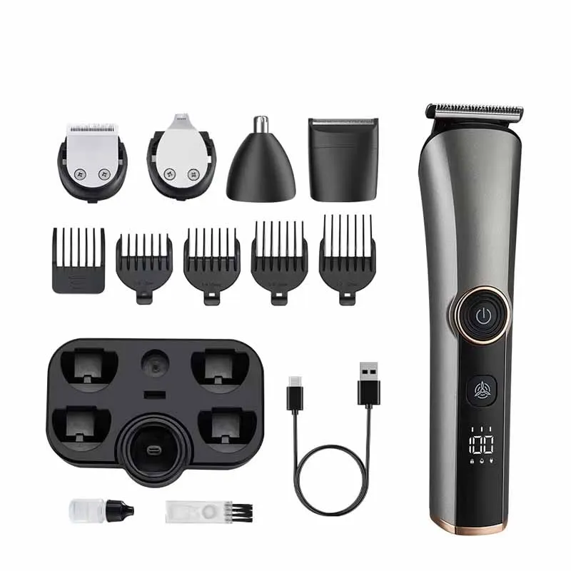 

2025 New youpin 5 in 1 Barber Electric Digital Display Men's Multifunctional Hair Removal Appliances, Hair Clippers, Trimmers