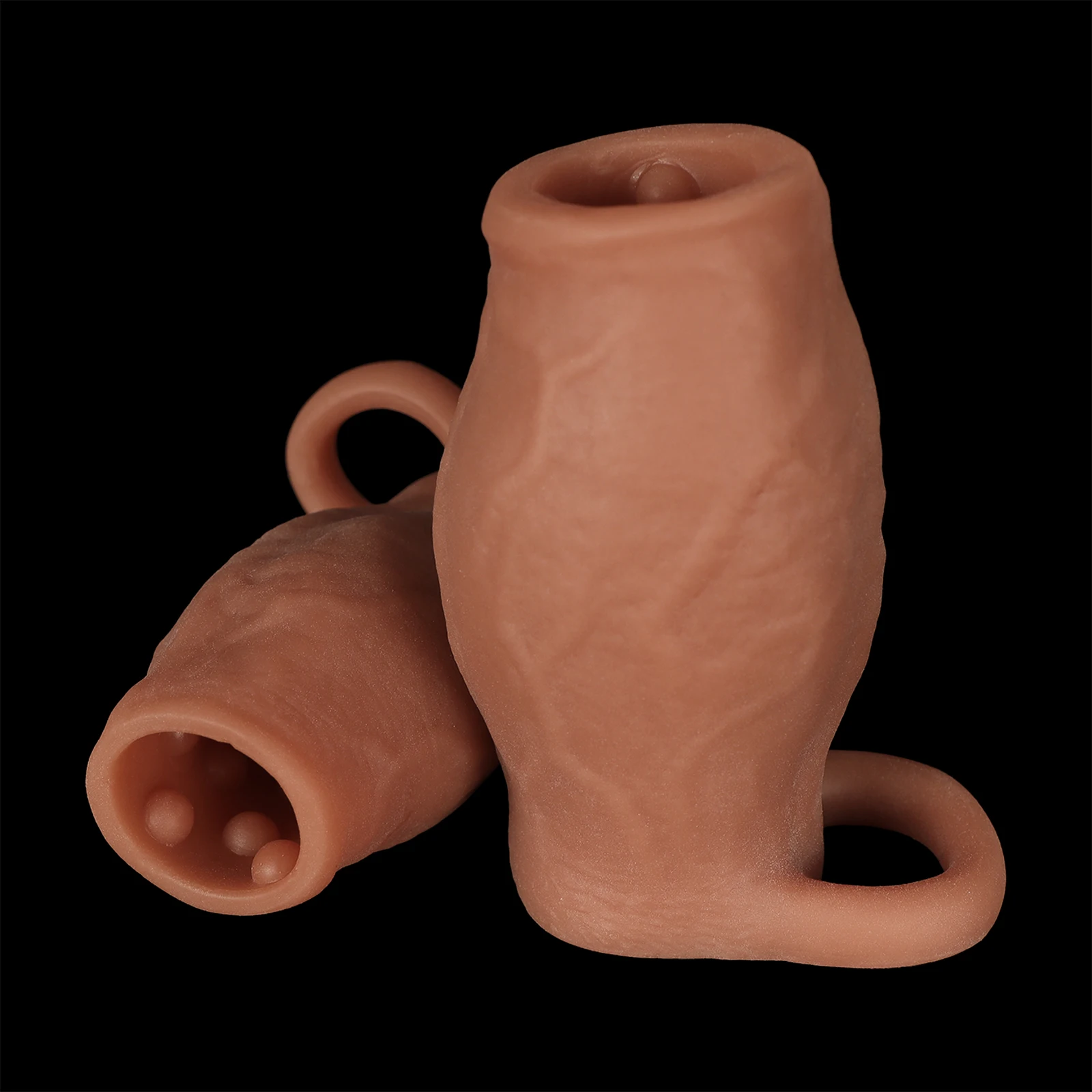 Dick Sleeve Enlargement Lock Sperm Penis Ring Adult Men Sex Toy Enlarged and Thicken Cock Sleeve Soft Silicone Male 18+ Sexy Toy