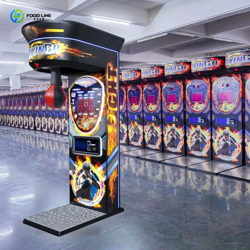2026 New Boxing Arcade Game Machine Coin Operated Adult Large Punch for Amusement Park Customized