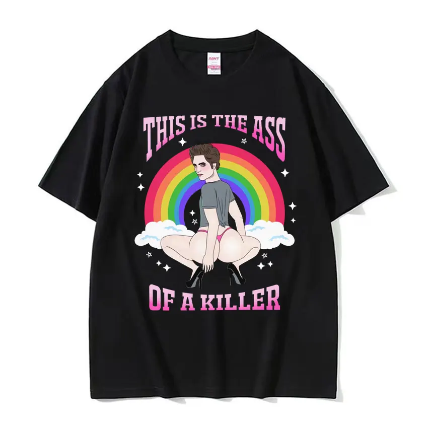 

Hot Twilight Egg Ward Funny Meme T-shirt Edward Cullen Parody Humor 2025 Summer Printed Pure Cotton Fashion Hip-hop T-shirt