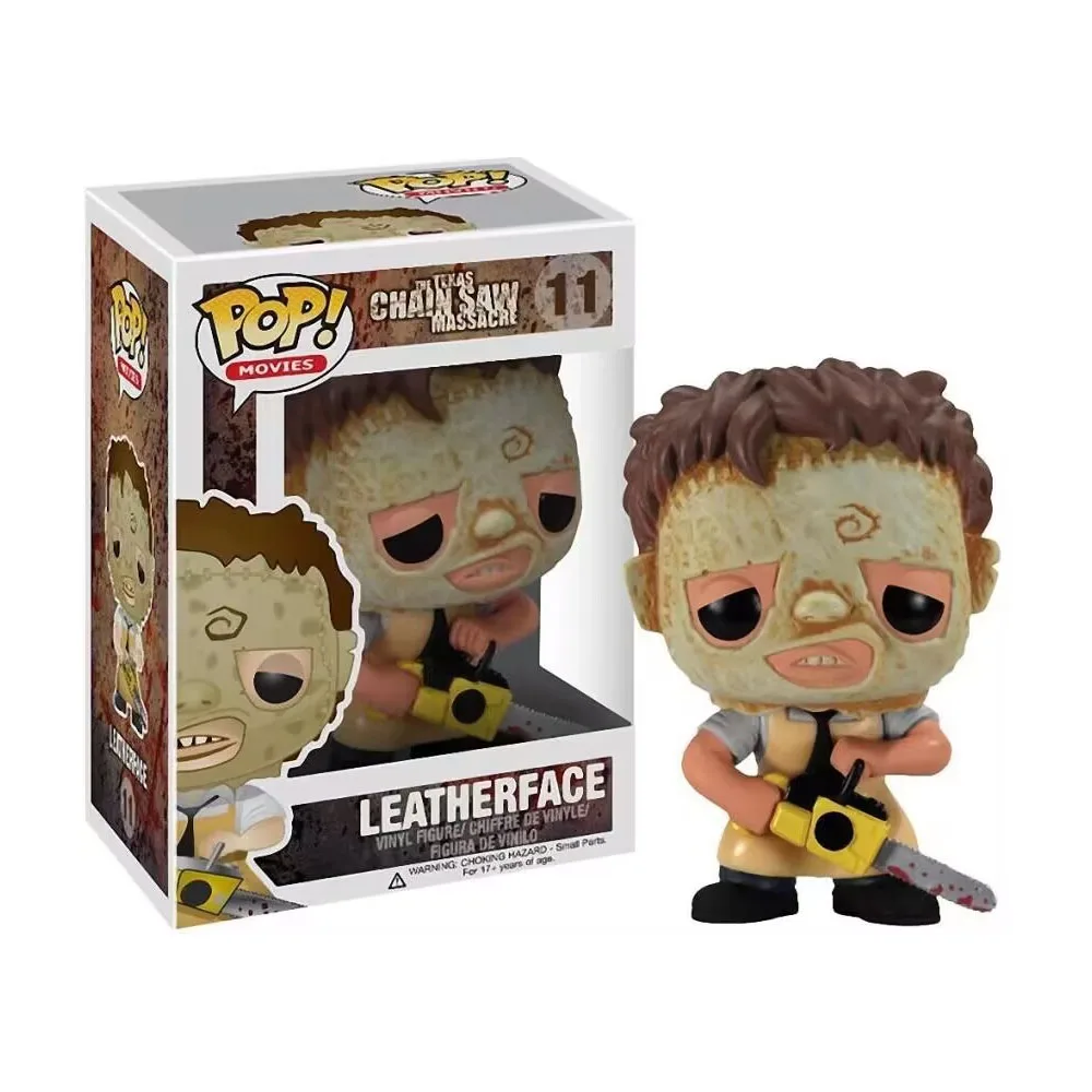 Funko Pop Horror Movies Texas Chainsaws Massacred Leathers Thomas Hewett Tommy Faced # 11 لعبة شخصيات الحركة من الفينيل