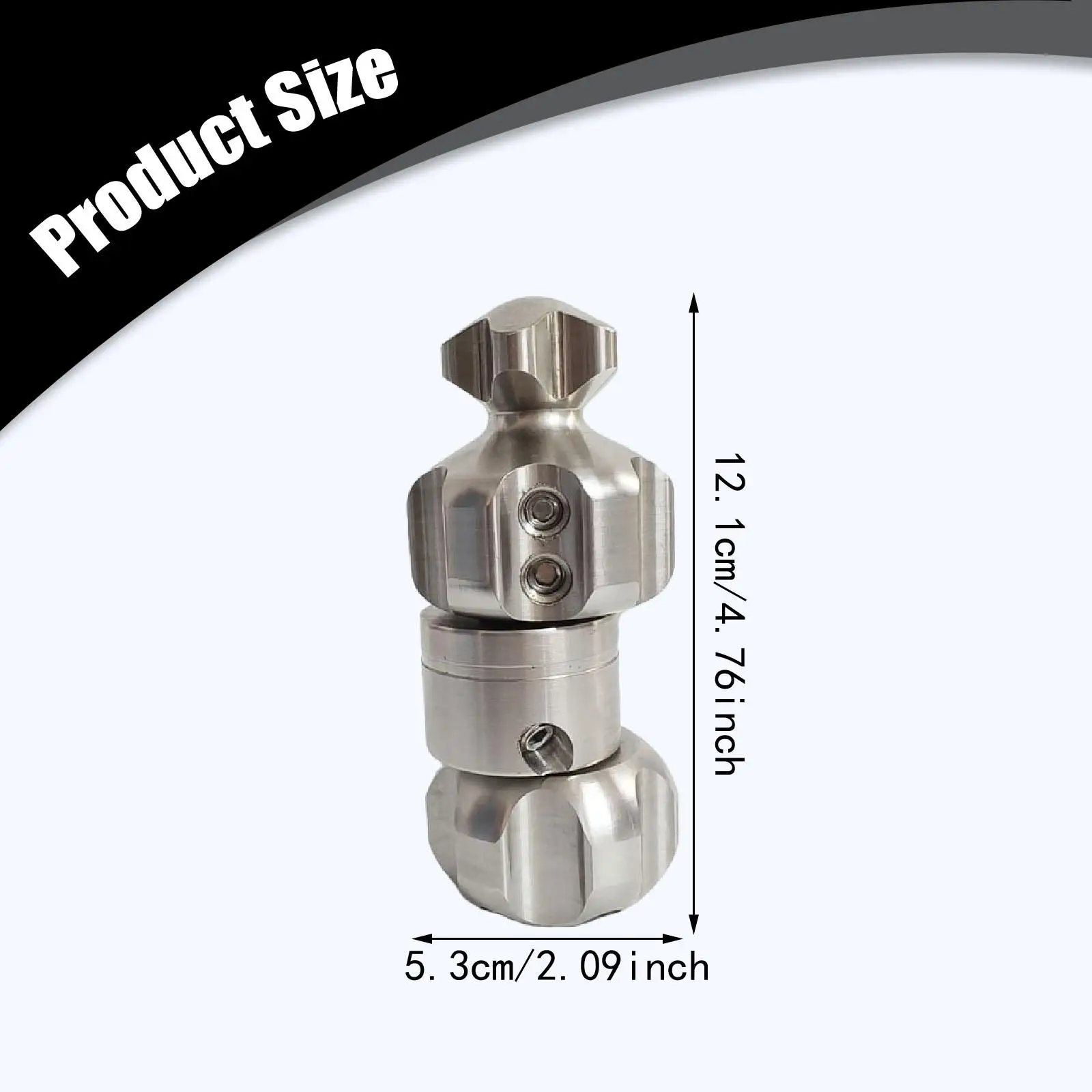 Rotating Sewer Nozzle 1/2 Inch Internal Thread High Pressure Washer for Powerful Drainage Cleaning