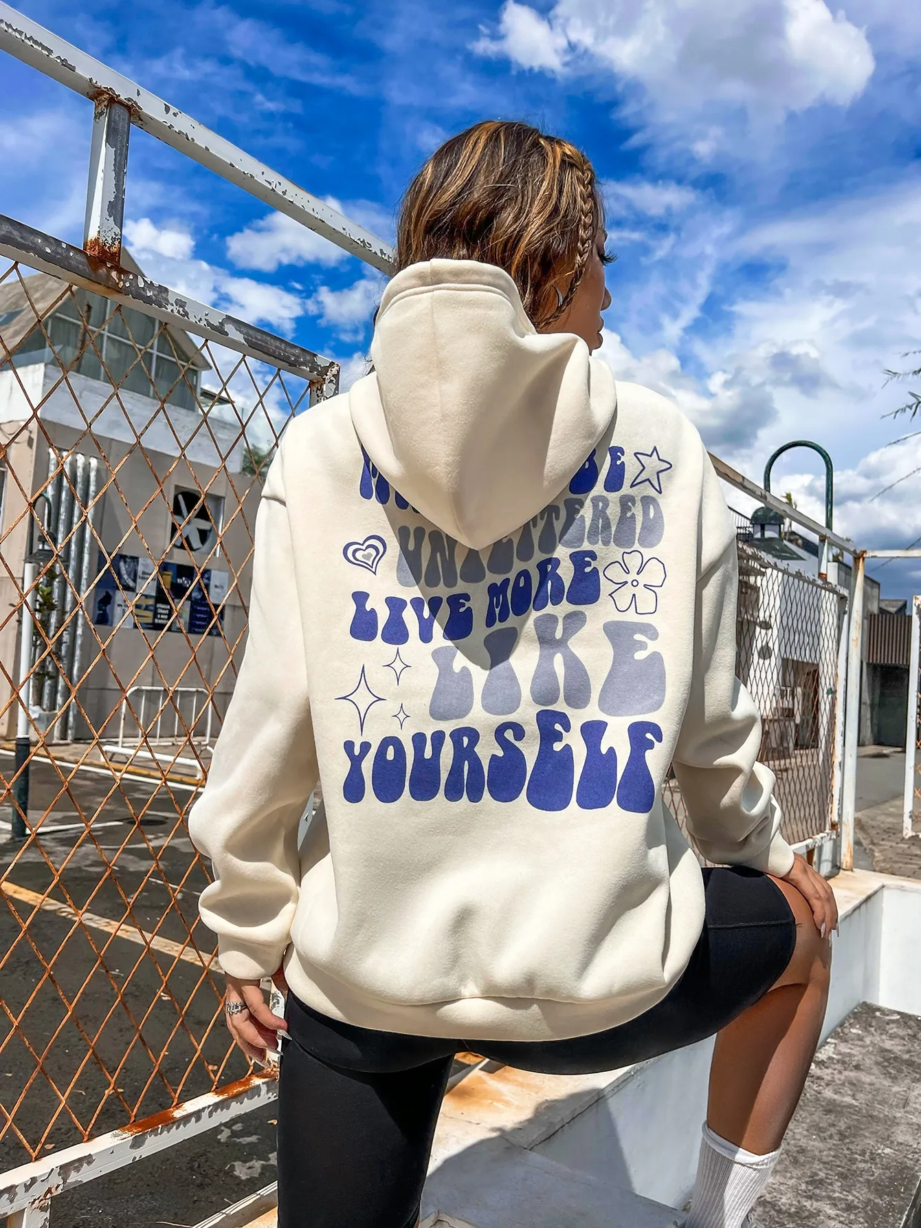 May You Be Unfettered Live More Like Yourself Cotton Hoody Loose Soft Streetwear Comfortable Tracksuit Harajuku Sportswears