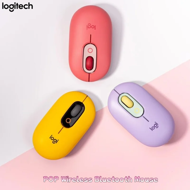 Mouse POP Seri Fashion Logitech Mouse Senyap Bluetooth Nirkabel